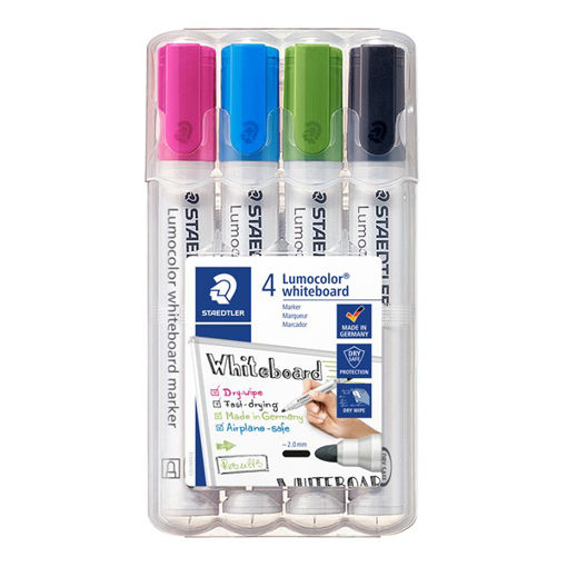 Picture of ST WHITEBOARD MARKER BULLET PACK X4